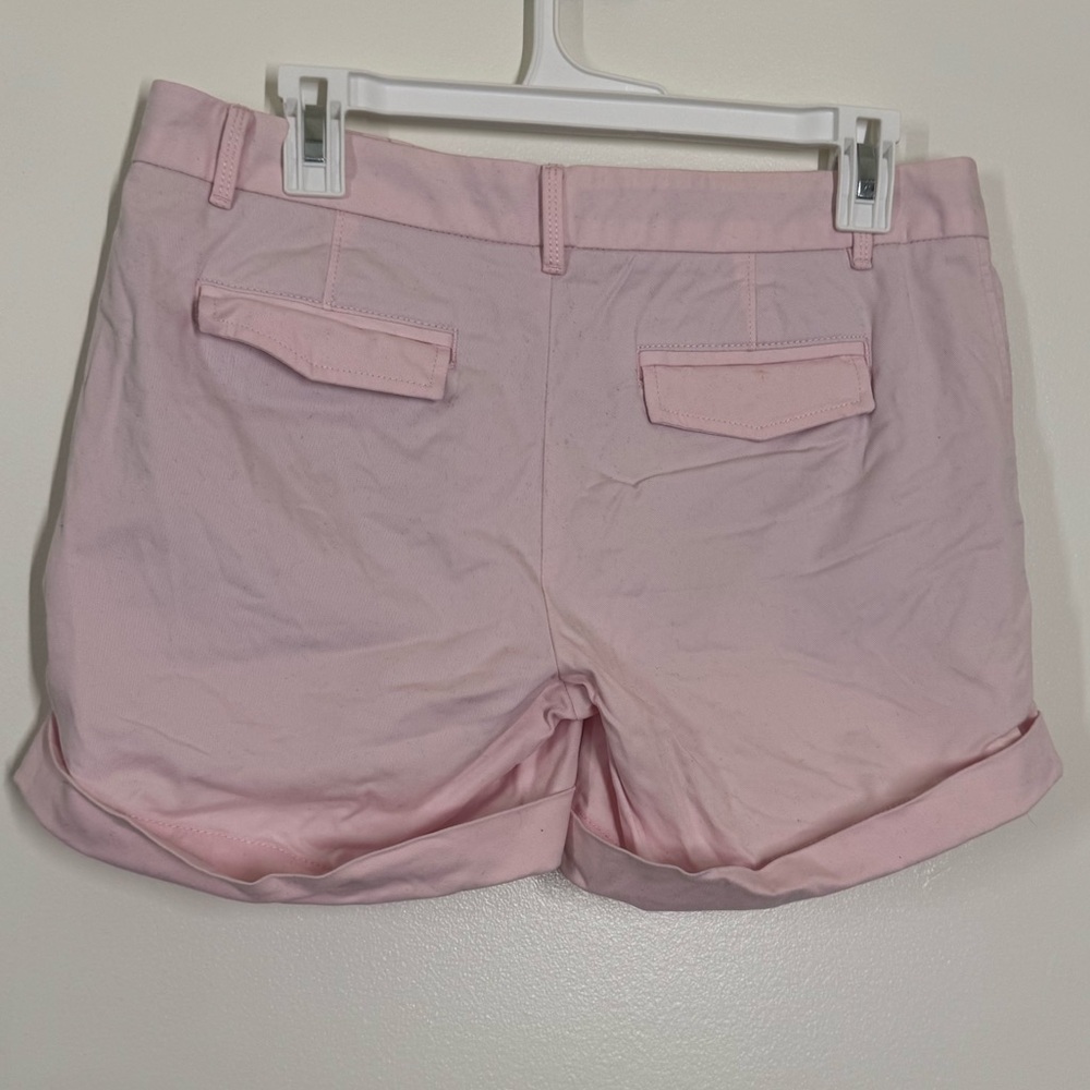 Banana Republic Light Pink Rolled-Hem Chino Shorts Size 4 Cotton - Picture 3 of 9